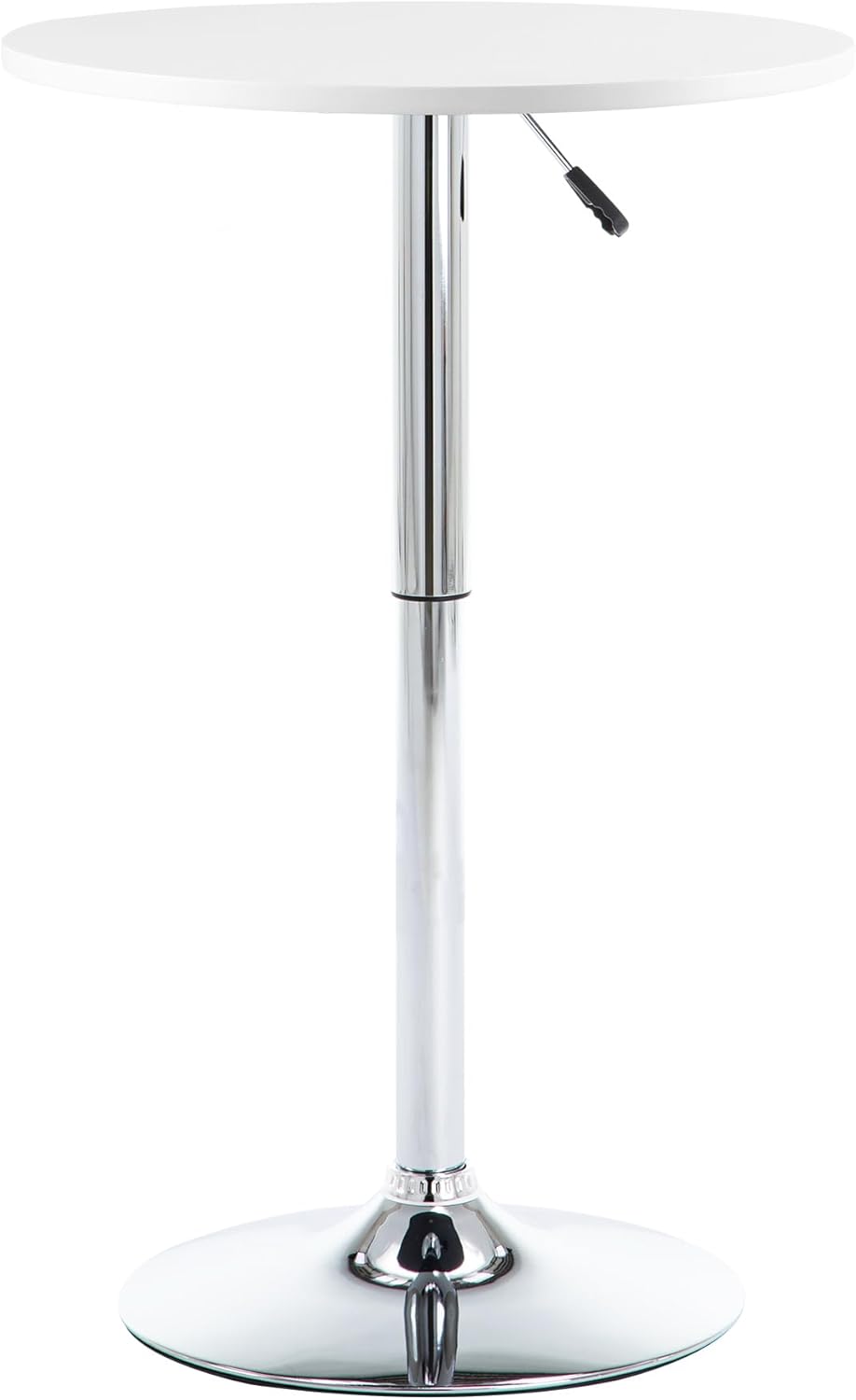 NOBPEINT Round Pub Table, Height Adjustable Bar Table 27-36 inches, 360 Swive...