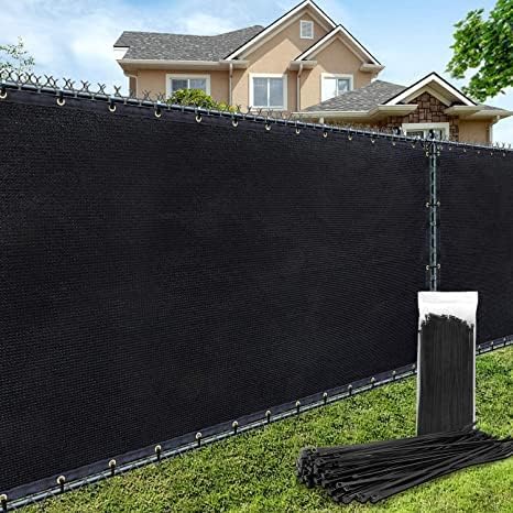 180GSM 6ft x 50ft Fence Privacy Screen Heavy Duty Fence Cover Garden Wall Bac...