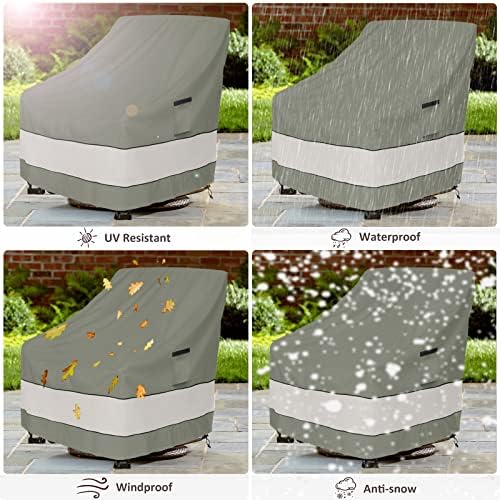 Patio Chair Covers Waterproof Patio Furniture Covers,30W x 34D x 38 H Inches ...