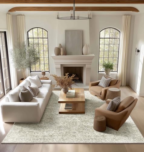 Machine Washable Rugs for Living Room: 10x14 Area Rugs for Bedroom