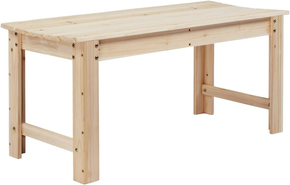 VINGLI Outdoor Wood Bench, 40" Outdoor Bench Patio Wooden Bench Garden B...
