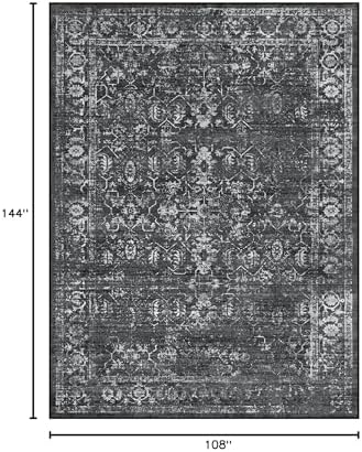 Lahome Margot Area Rugs 9x12 Living Room Soft Large Rugs for Bedroom, Boho Bl...