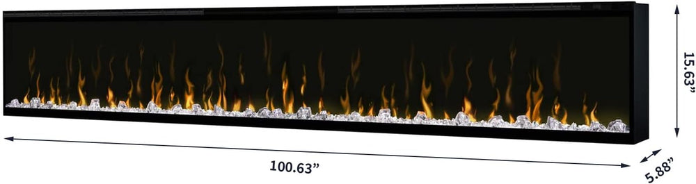 Dimplex IgniteXL 100" Built-in Linear Electric Fireplace (Model: XLF100)...