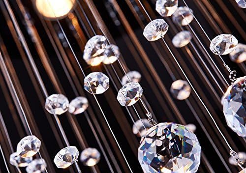 Saint Mossi Chandelier Modern K9 Crystal Raindrop Chandelier Lighting Flush m...