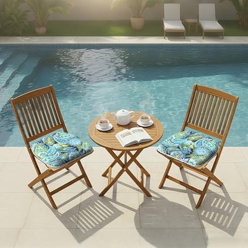 DYTXIII Set of 2 Outdoor Chair Cushions with Ties,Water Repellent Patio Chair...