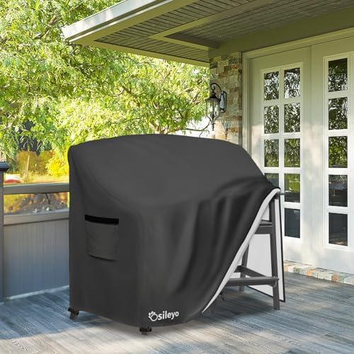 Tall Adirondack Chairs Set Cover for Poly Balcony Chair with Connecting Tray ...