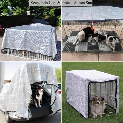 70% 12x25 FT Aluminet Shade Cloth for Car, RV and Camping
