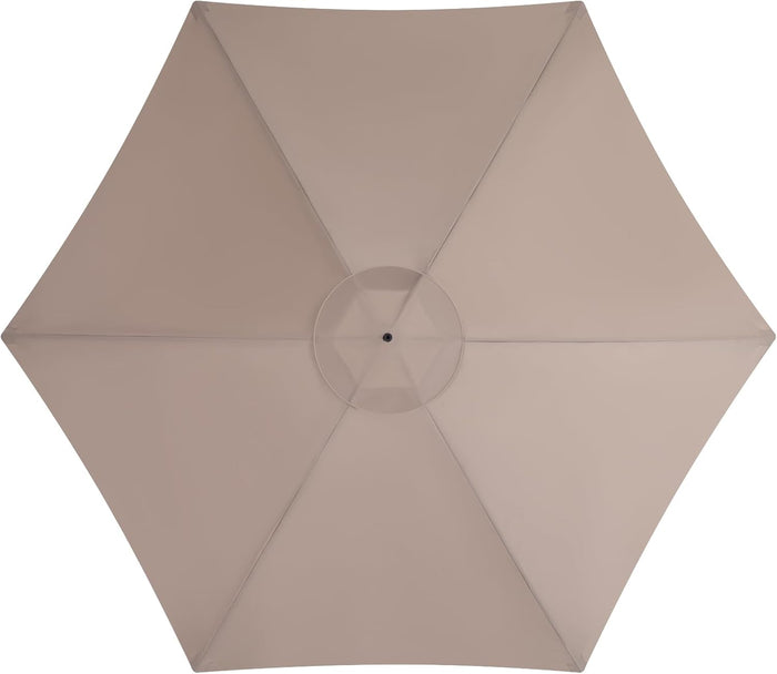 9 Feet Patio Umbrella Replacement Canopy for 6 Ribs, Market Umbrella Top, Yard Table Umbrella Top Cover,Universal Strong and Thick Umbrella Canopy,Canopy Only