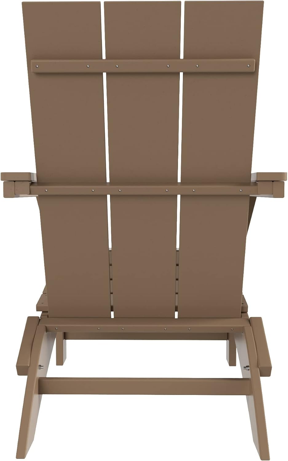 WestinTrends Ashore Modern Outdoor Folding Adirondack Chair, Weathered Wood