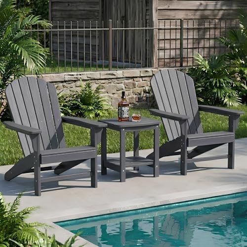 Y&M Outdoor Side Table, HIPS Adirondack Small Double Layer Table, Waterpr...