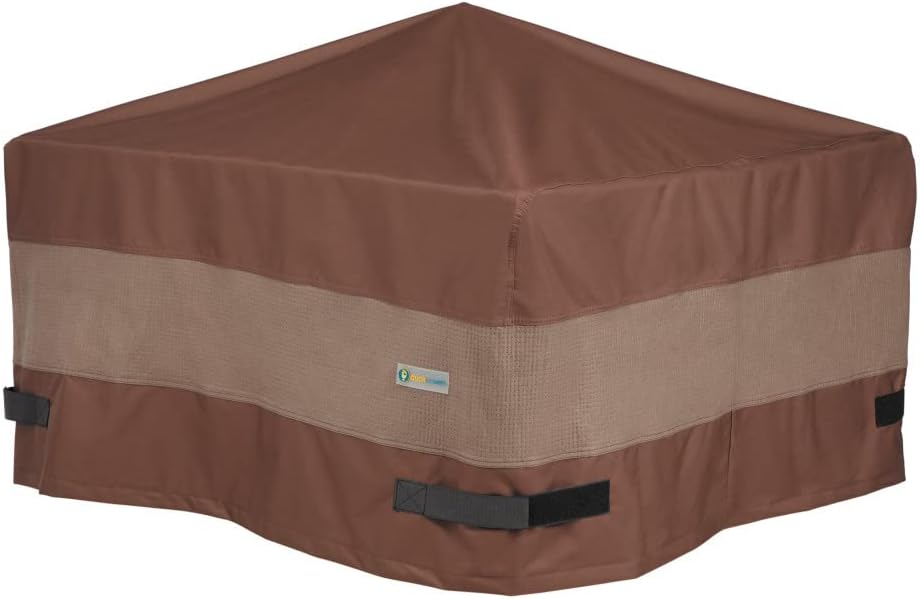 DUCKCOVERS Ultimate Waterproof 38 Inch Square Fire Pit Cover, Patio Furniture...