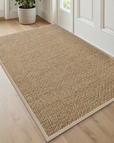 DEXI Ultra Thin Indoor Door Mat 36x56, Entrance Doormats, Beige