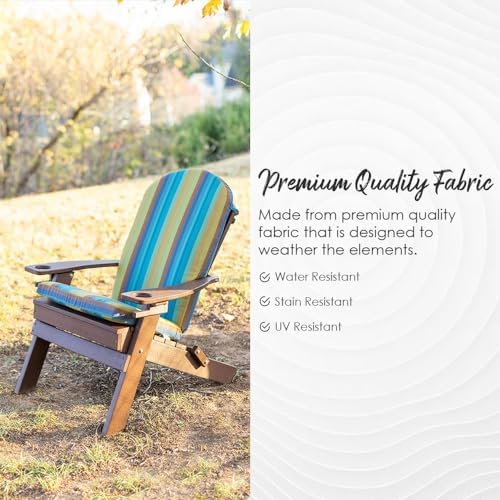 RSH DECOR: Foam Adirondack Chair Cushion | 48” x 20” x 2” | All-Weather Spun ...