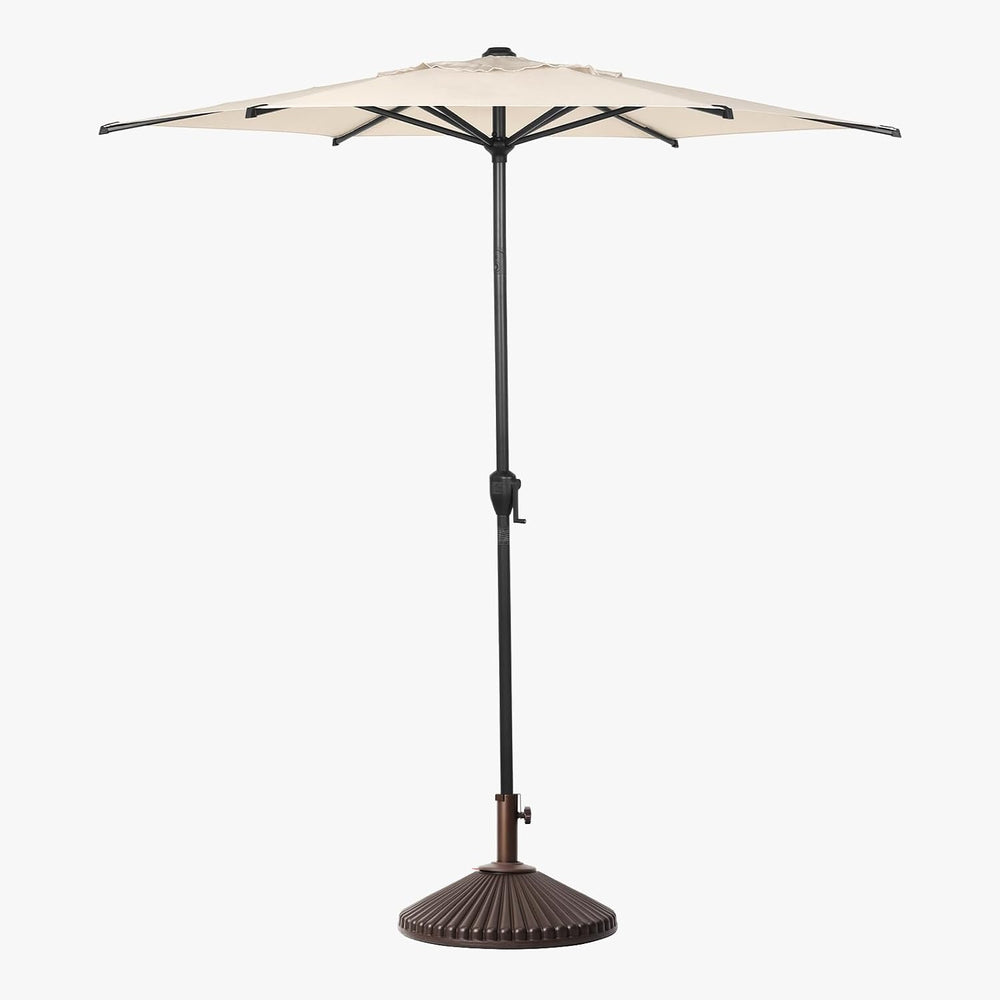 Abba Patio Umbrella Flower Base, Round Sunburst Outdoor Umbrella Stand, Table...