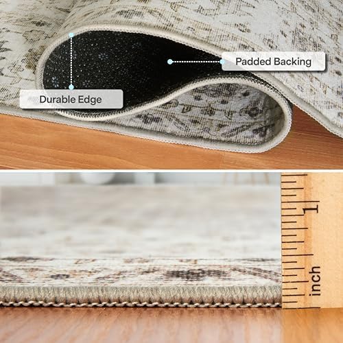 ReaLife Rugs Machine Washable Area Rug Runner - Living Room Bedroom Bathroom ...