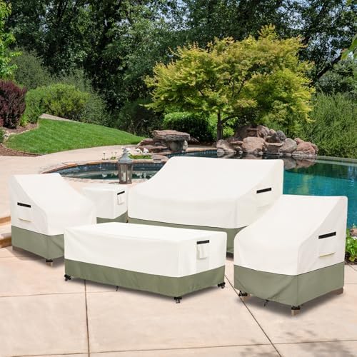 Patio Adirondack Chair Cover 32 W x 35 D x 36 H inches,600D Heavy Duty Waterp...