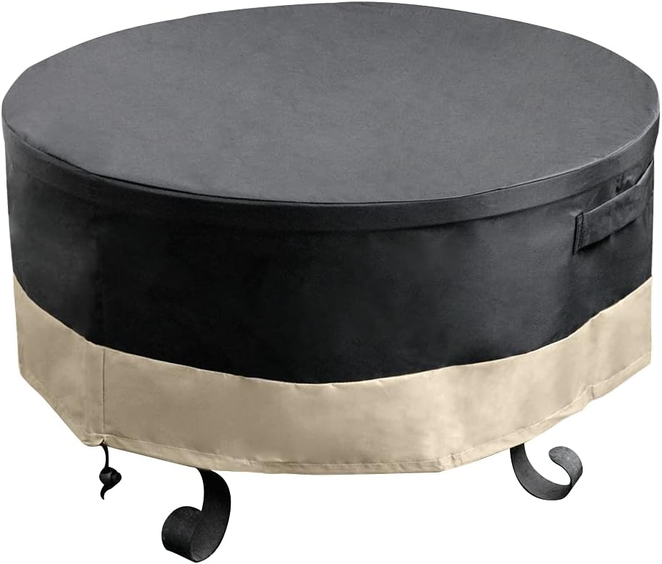 Stanbroil 60 Inch Round Fire Pit Cover, Waterproof Outdoor Furniture Cover