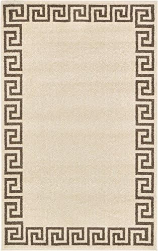 Unique Loom Athens Collection Classic Geometric Modern Border Design Area Rug...