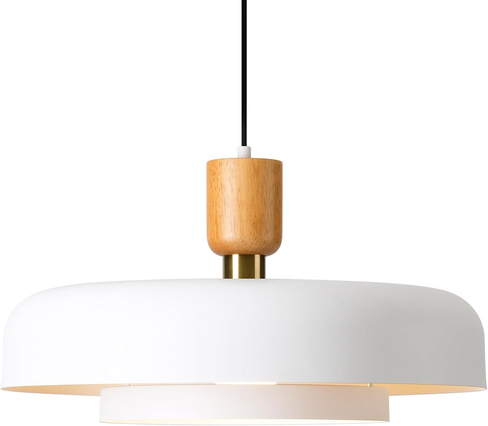TeHenoo Large Pendant Light 19.68 inch, Matte White Shade