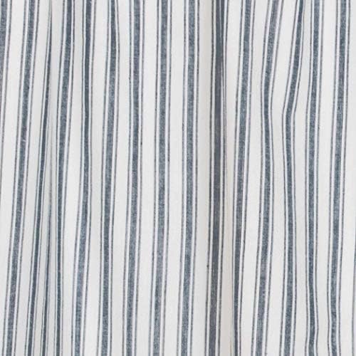 VHC Brands Sawyer Mill Blue Window Tier Set Country Kitchen Curtains Farmhous...
