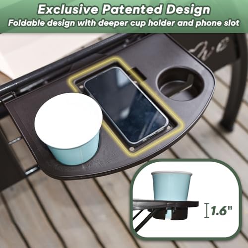 ZZW 3 Seat Outdoor Porch Patio Swing with Stand 800lbs 2-in-1 Convertible Swi...