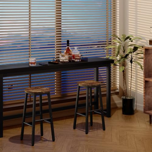 HOOBRO Bar Stools, Barstools Set of 2,Counter Height Barstools, 24.8" Ba...