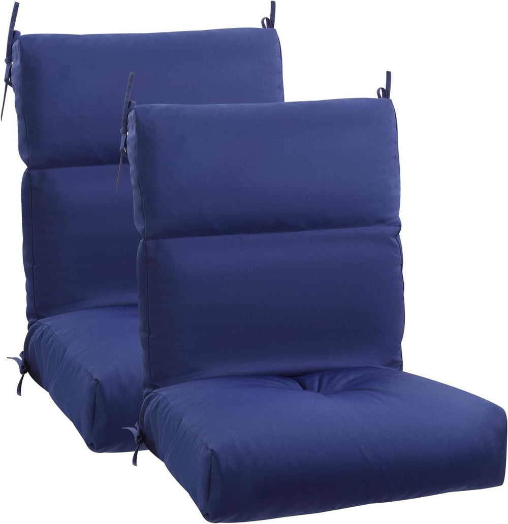 High Back Chair Cushion, 44" x 21" UV Resistant & Water-Rpellen...