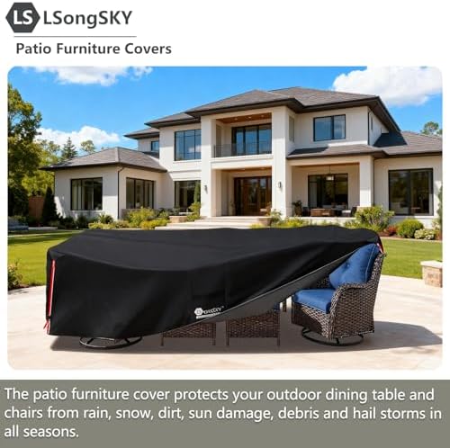 Outdoor Furniture Covers Waterproof,600D Heavy Duty Patio Furniture Covers fo...