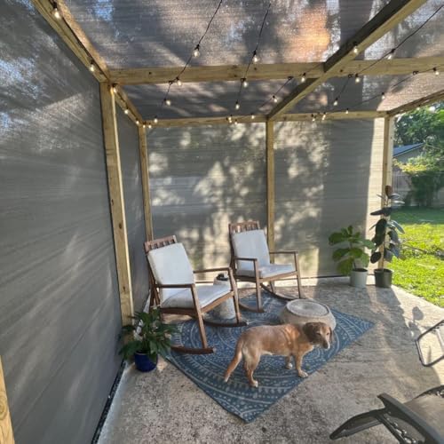 8X20 Ft Shade Cloth for Patio, 90% UV Block, 200GSM Sunshade Fabric