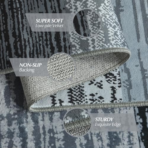 Large Area Rugs, Modern Geometric Patchwork Floor Decor Rockwood Collection