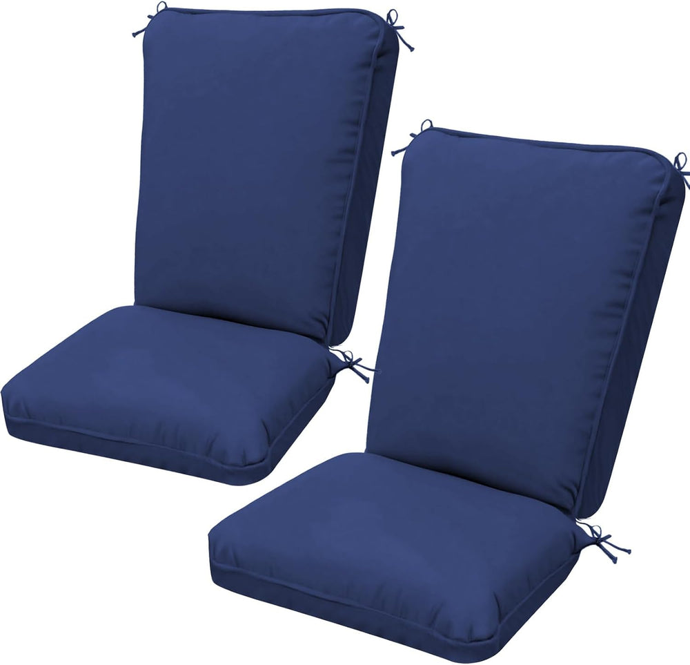 2 Pack Adirondack Chair Cushions, Waterproof & UV-Resistant Outdoor Rocki...