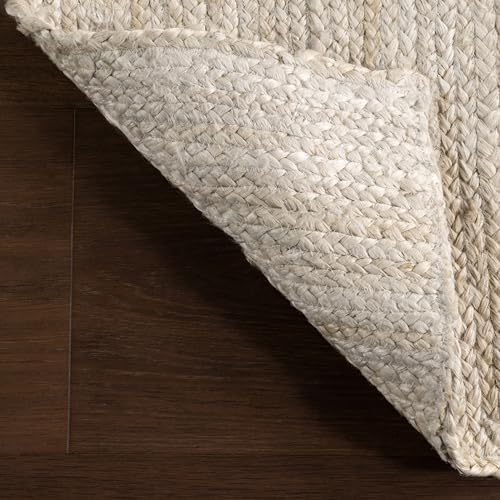 nuLOOM Rigo Off White Solid Flatweave Runner Rug, 2' x 16'