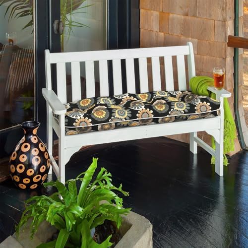 Tufted Bench Cushion for Outdoor Furniture, Patio Swing Cushion 44 x 19 x 5 I...