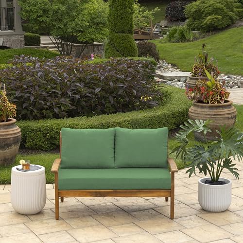 Arden Outdoor Loveseat Cushion Set, 48 x 24, Water Repellent, Fade Resistant,...