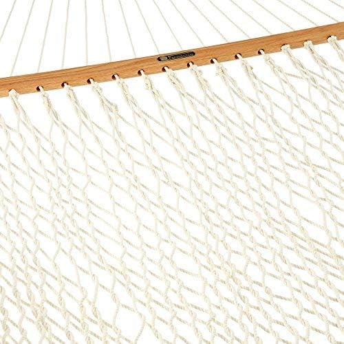 Original Pawleys Island Deluxe Oatmeal DuraCord Rope Hammock – 13 ft. x 65 in...