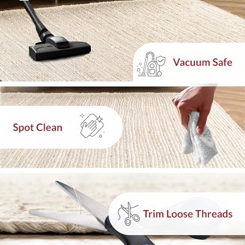 nuLOOM Rigo Off White Solid Flatweave Area Rug, 9' x 12'