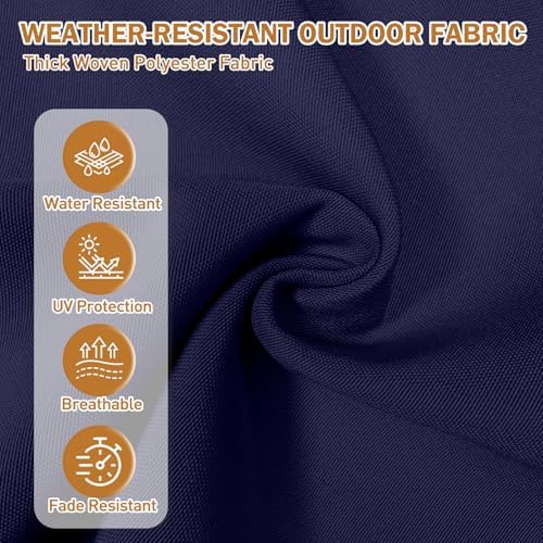 EAGLE PEAK High Back Adirondack Chair Cushions, 5" Thick Non Slip Tufted...