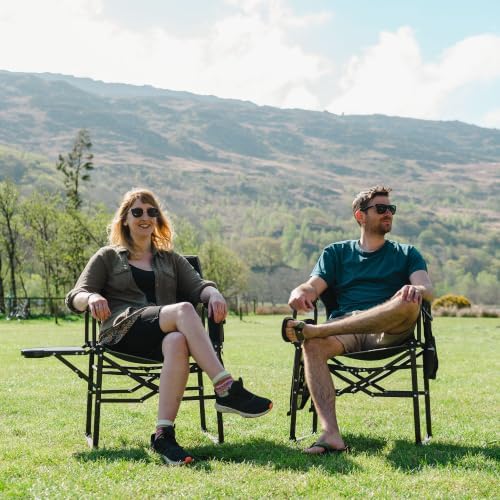 SUNNYFEEL Oversized Camping Chair Portable Directors Chairs with Side Table