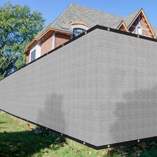 6'×50' Privacy Screen Fence Windscreen Mesh Shade Net Cover Heavy Dut...