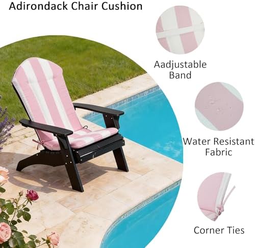 COZYVIDA 50"x20" Adirondack Chair Cushions Set of 2,Outdoor Rocking...