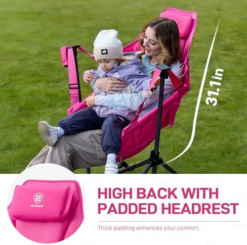 EVER ADVANCED Padded Oversized Hammock Camping Chair, Compact Heavy Duty Swin...