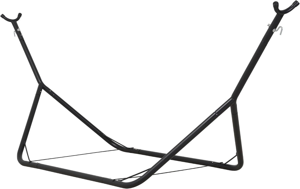 ANOW Portable Space Saving Heavy-Duty Steel Stand for 10FT Hammock, Black