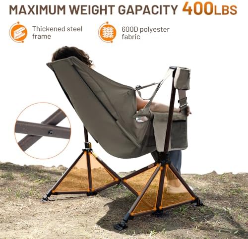 TIMBER RIDGE Hammock Camping Chair, Oversized Swinging Chair, 400lbs Load