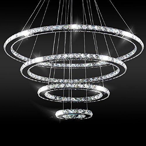 Crystal Chandeliers Modern LED Ceiling Lights Fixtures Pendant Lighting Dinin...