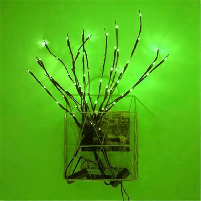 MENCH Branch Lights,6 Pcs Twig Light USB&Battery Powered 8 Flashing Modes...