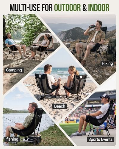 KingCamp Portable Hammock Camping Chair, Lightweight High Back Camp Chairs