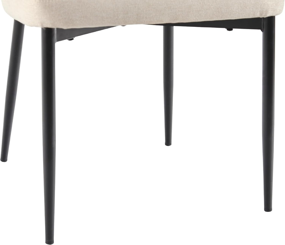 Walker Edison Modern Curved Back Upholstered Dining Chair with High-Performan...