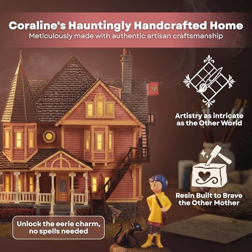 Department 56 Coraline Pink Palace Apartments Village Set – Lighted Building ...