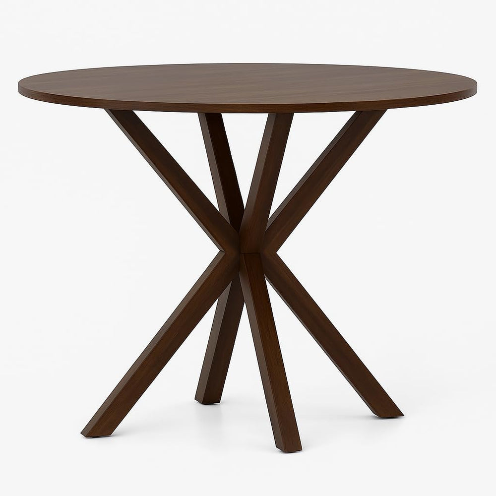 Tangkula 36" Round Dining Table, Mid-Century Modern Kitchen Table with R...