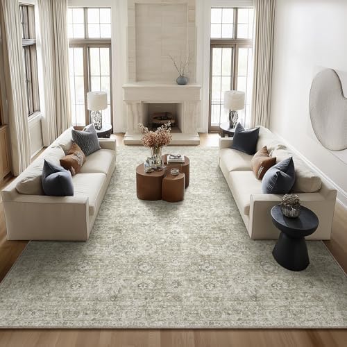 Machine Washable Rugs for Living Room: 10x14 Area Rugs for Bedroom